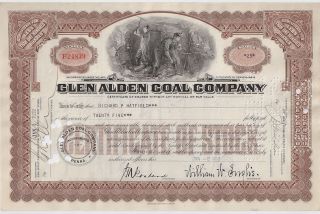 Glen Alden Coal Company. . . . . .  1938 Stock Certificate photo