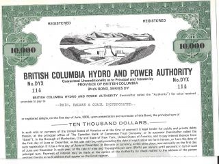 British Columbia Hydro And Power Authority. . . . . . .  Bond Due 2005 photo