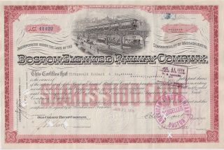 Boston Elevated Railway Company. . . . .  1915 Stock Certificate photo