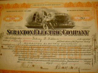 Scranton Electric Company 1922 photo