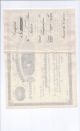 Old Railroad Stock Certificate - The Burlington And Northwestern Railway Transportation photo 1