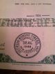 Georgia Bonded Fibers Stock Certificate Seal 1946 Dated 1969 Scripophily Stocks & Bonds, Scripophily photo 1