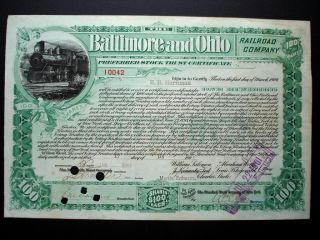 Baltimore & Ohio Railroad,  Auto.  By Eh Harriman photo