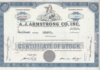 Broker Owned Stock Certificate - - Abraham & Co. photo