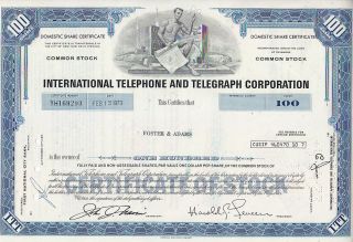 Broker Owned Stock Certificate - - Foster & Adams photo