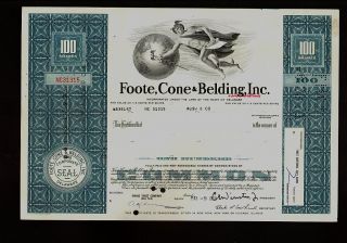 Foote Cone Belding Inc (now Draftfcb Worldwide/ Ipg Chicago York photo