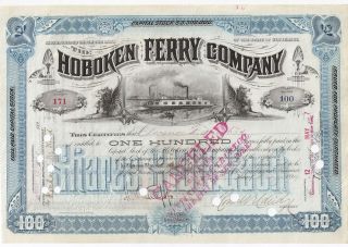 The Hoboken Ferry Company. . . . . .  1897 Stock Certificate photo