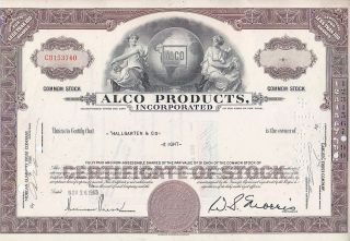 Broker Owned Stock Certificate - - Hallgarten & Co. photo