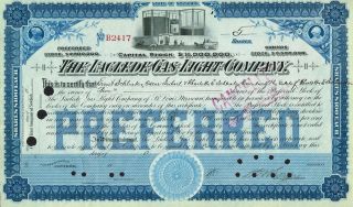 Usa Laclede Gas Light Company Stock Certificate photo