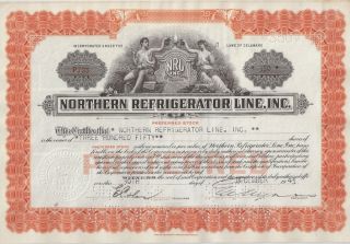 Northern Refrigerator Line Inc. . . . . . .  1945 Stock Certificate photo