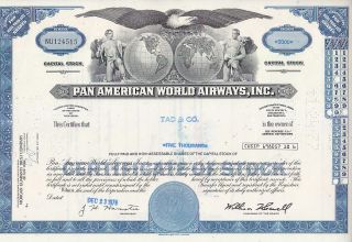Broker Owned Stock Certificate - - Tad & Co. photo
