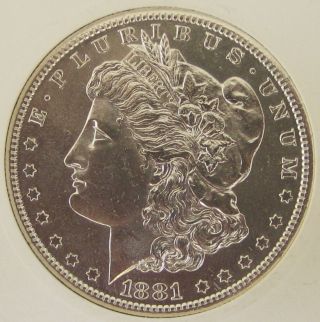 1881 - S Morgan Silver Dollar - Brilliant Uncirculated photo