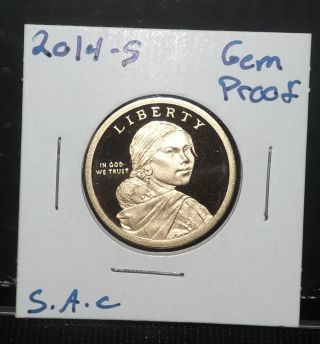 2014 - S Proof Sacagawea Dollar Gem Proof Cameo photo
