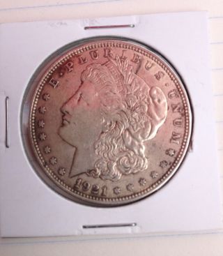 1921 Morgan Silver Dollar Coin 8 photo