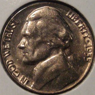 1955 Jefferson Nickel Coin.  Bu Ms Unc H11 photo