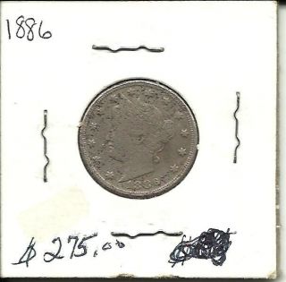 Liberty Nickel 1886 photo