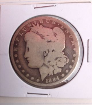 1884 Morgan Silver Dollar Coin 9 photo