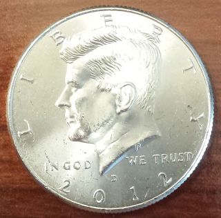 2012 - D Bu Kennedy Half Dollar - From Us Bag - Low Mintage (4429) photo
