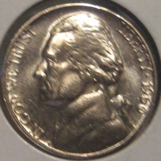 1960 - D Jefferson Nickel Coin Bu Unc Ms M10 photo