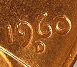 1960 D/d Lincoln Memorial Penny,  Bu (rpm 013) Error Coin,  Af 121 photo