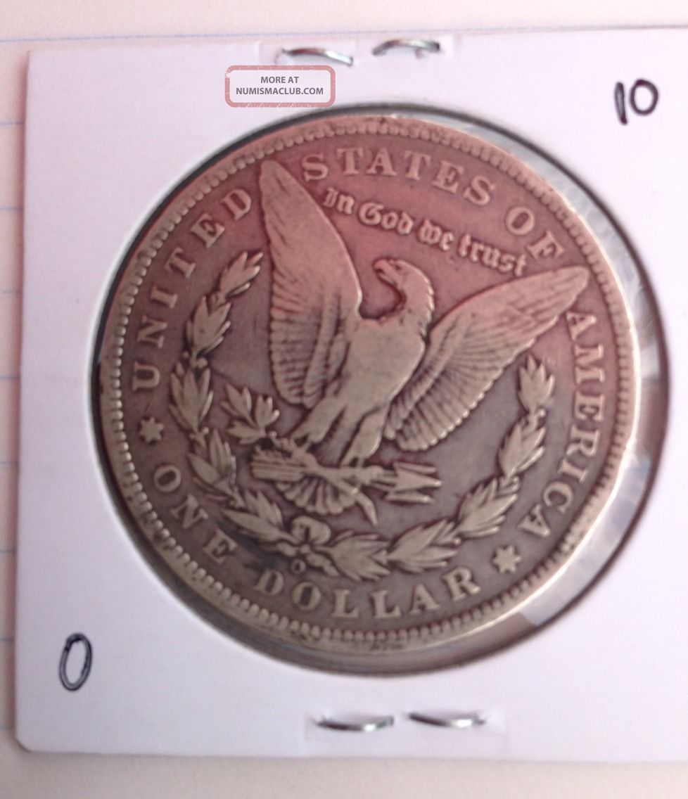 1889 O - Morgan Silver Dollar Coin 10