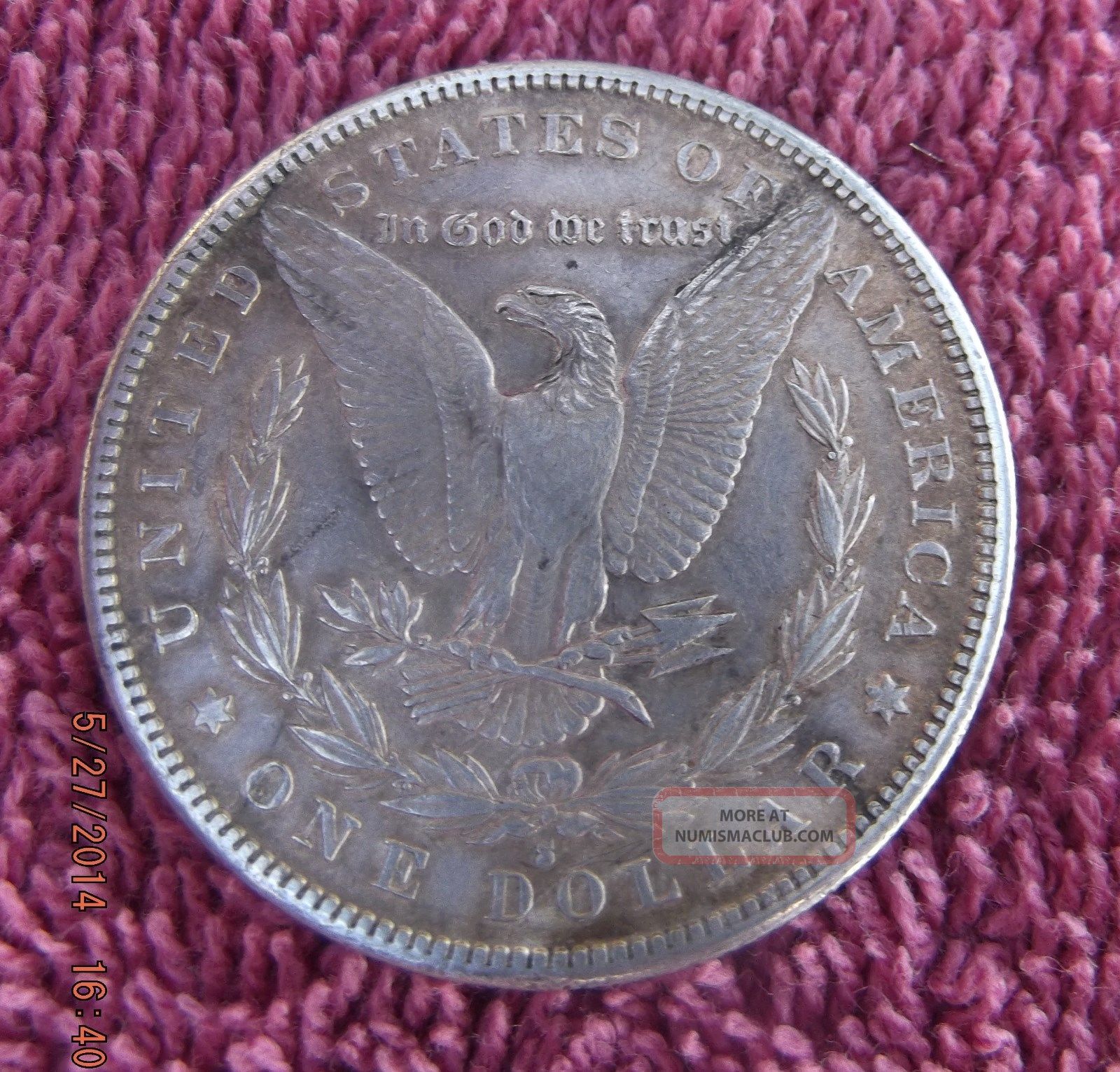 Usa 1885 S Morgan Silver Dollar Rare Date Usa 1885 S Morgan Silver Dollar Rare Date