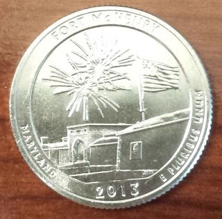 2013 - S Fort Mchenry Washington Quarter Dollar (4431) photo