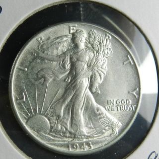 1943 P Walking Liberty Half Dollar Coin photo