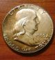1963 Franklin Half Dollar 90% Silver U.  S.  Coin. Half Dollars photo 4