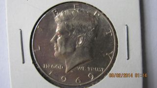 1969 D Kennedy (40%) Silver Half Dollar. photo