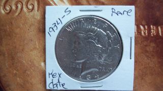 1934 S Silver Peace Dollar A Tough Date To Find photo