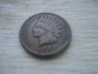 1894 Indian Head Cent - Variety 3 - Bronze - (1864 - 1909) - Vf - Low Mintage - Semi - Key photo