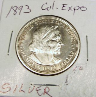 1893 First Commemorative Silver Half Dollar photo