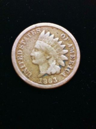 1863 Indian Head Penny photo