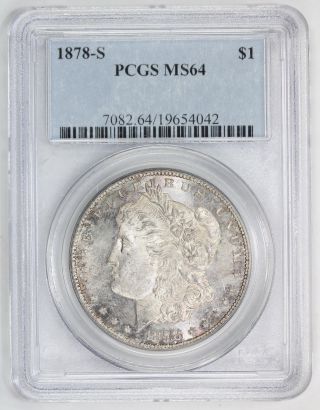 1878 S Morgan Silver Dollar Ms 64 Pcgs (4042) photo