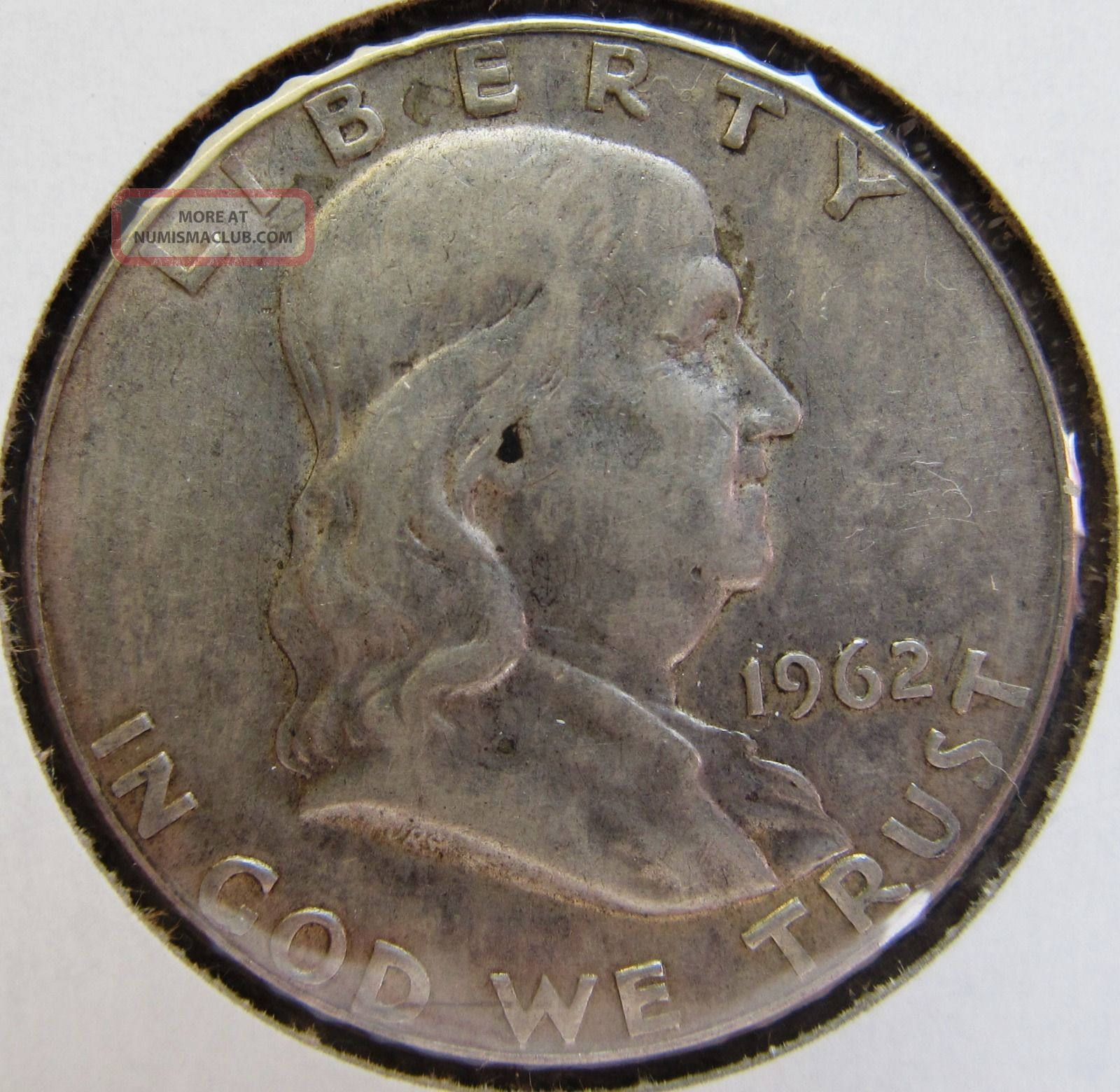1962 D Ben Franklin Half Dollar 90 Silver Circulated