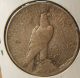 1921 - P Peace Silver Dollar Vf Beauty Key Date Coin Dollars photo 1