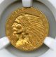 1927 Ngc Ms61 $2.  5 Gold Quarter Eagle Gold photo 1