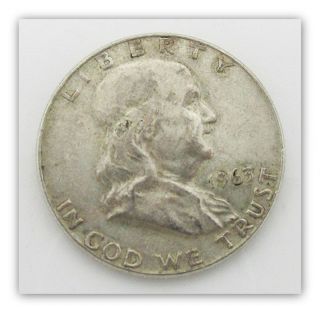 19563 D Franklin Silver Us Half Dollar photo