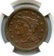 1852 Ngc Au Details 1c Braided Hair Large Cent,  Improperly Cleaned Large Cents photo 1