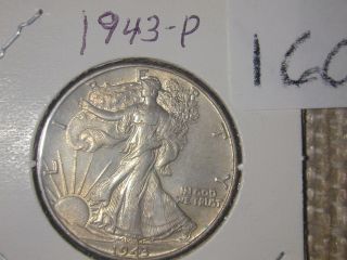 1943 - P Walking Liberty Silver Dollar - Choice photo