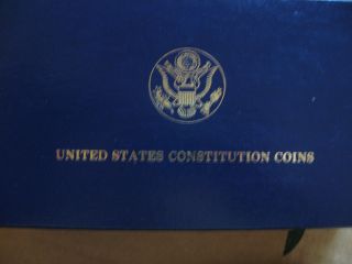1987 - W $5 U.  S.  Constitution Gold Coin 0.  24 Oz Pure Gold photo
