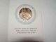 Vintage1972 Franklin Holiday Card Joy To The World W/ Designer Bronze Coin Coins: US photo 1