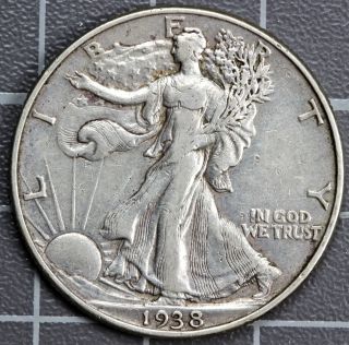 1938 - P Walking Liberty Half Dollar Extremely Fine C photo