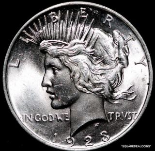 1923 - P Choice Silver Peace Dollar photo