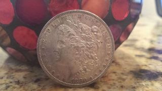 1880 O Morgan Silver Dollar Au + Toning Key Date photo