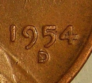 1954 D/d Lincoln Wheat Penny,  (rpm 001 Coneca Top 100) Error Coin,  Aj 162 photo