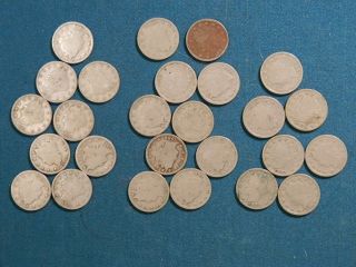 26 Liberty U.  S.  Nickels - 11 Different Dates 01 - 12 - Type Or Fill photo