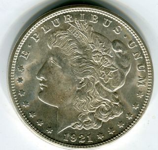 1921 - S $1 Morgan Silver Dollar Vam 3 Very Choice Bu photo