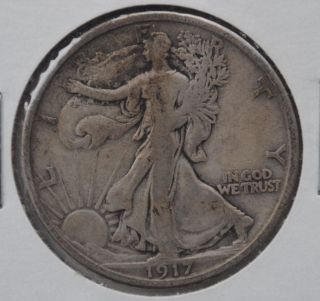 1917 - S 50c Reverse Walking Liberty Half Dollar photo